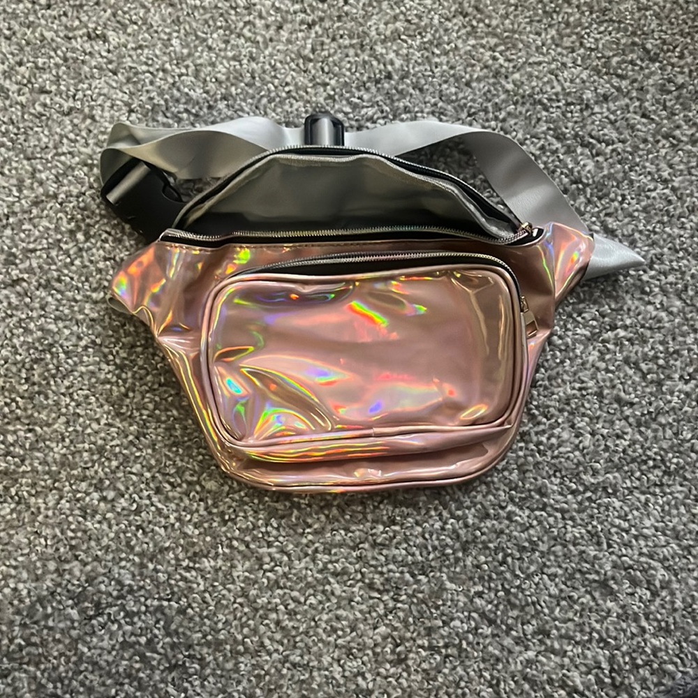 Holographic rave fanny pack
